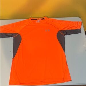 Under Armour Vibrant Orange and Gray Sports Tee
